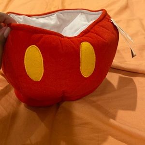 NWT vintage, plush, Mickey Mouse candy bowl